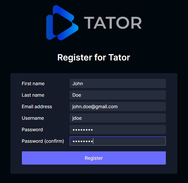 Add Team Members Tator